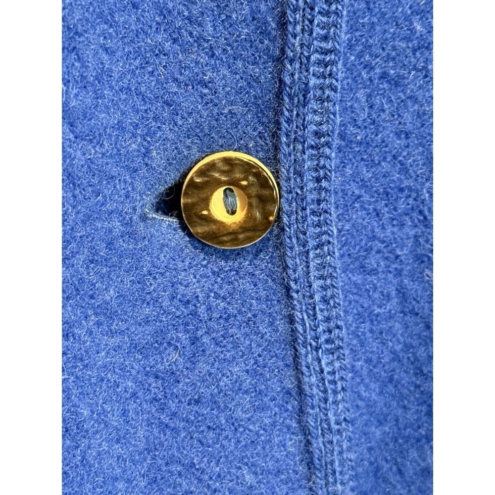 Vintage L.L. Bean Boiled Wool Trench  Coat Austria Hooded Women's Small/medium - Picture 6 of 8
